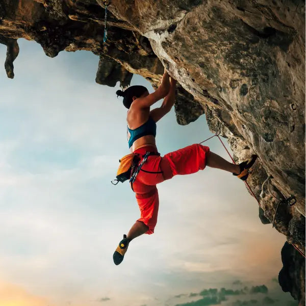 Women Rock Climbing