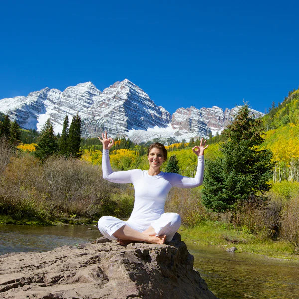Woman Doing Yoga In Nature